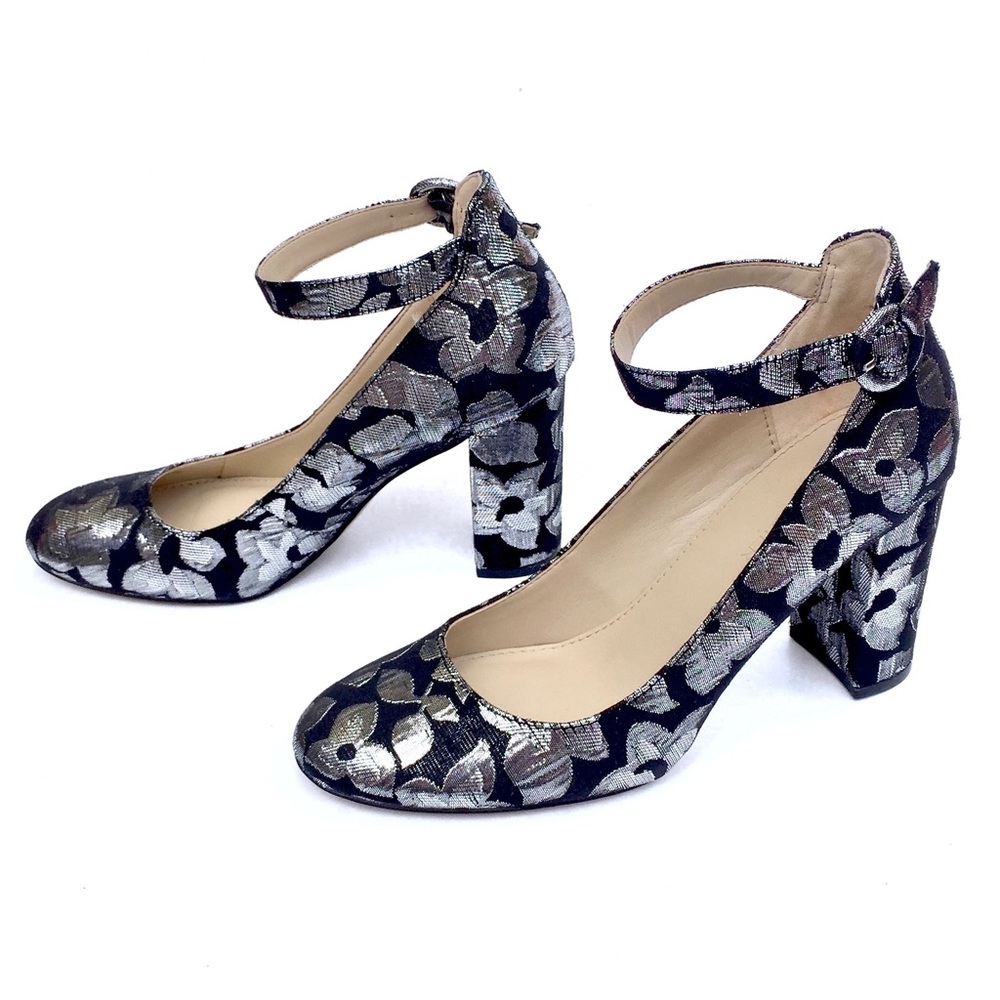 Mary Jane heels black and silver